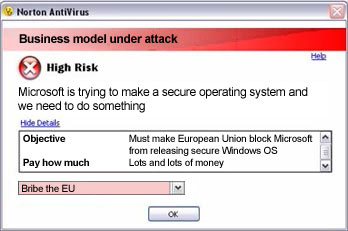 Norton bribes EU