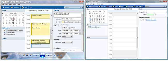Windows Calendar