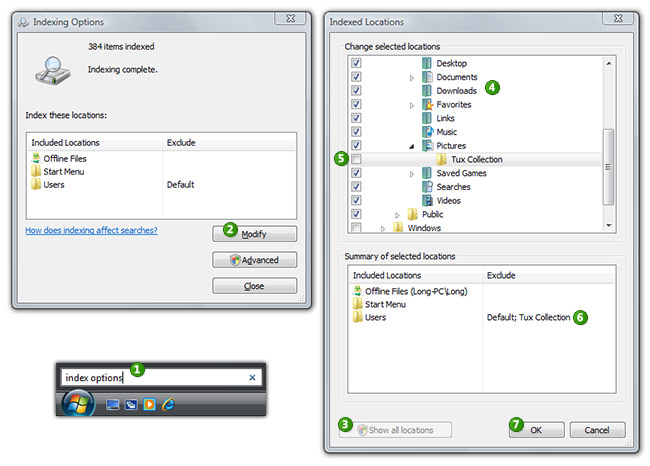 Exclude from Search Indexer