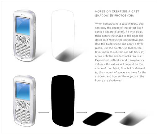 Creating realistic shadows in icons