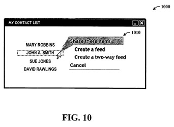 Microsoft pie menu patent