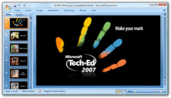 Powerpoint 2007 di Microsoft TechEd Australia