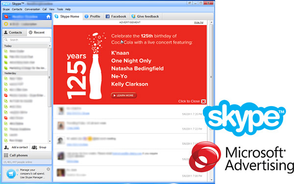 Microsoft Advertising in Skype