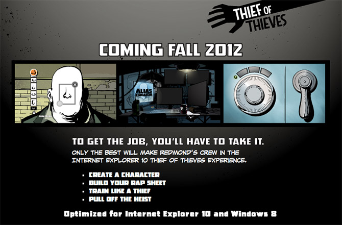 Internet Explorer 10 Be the Thief