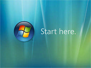 Windows Vista orb - start here