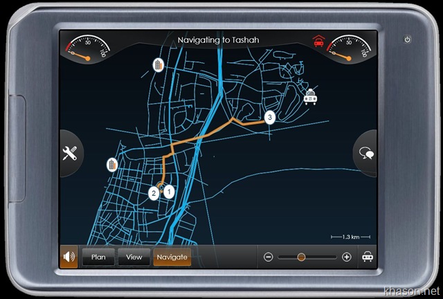 Better Place in-car dashboard WPF prototype Better Place in-car console WPF prototype