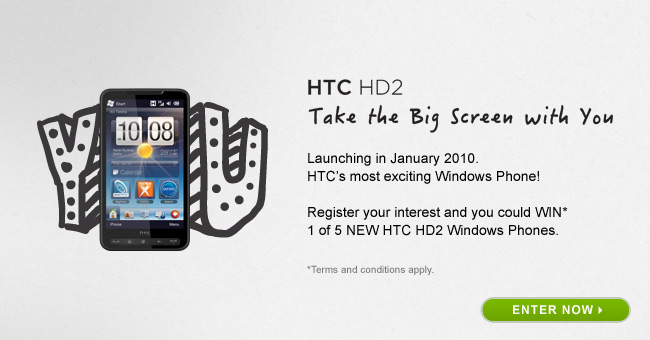 HTC HD2 giveaway